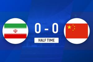 半场-U23国足0-0伊朗U23 U23国足控球率仅三成,3脚打门0射正