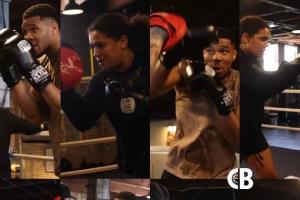 谁敢陪字母哥练拳?!强壮字母嫂上场 两口子直接凶猛对打