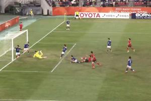 日本后防送礼,严智星补射破门,韩国U23 1-0领先日本U23