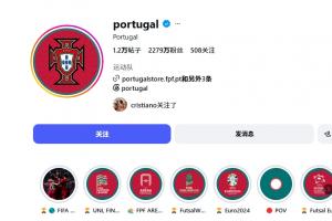 葡媒:C罗离开集训后葡萄牙ins掉粉接近230万,凸显C罗巨大影响力