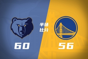 半场-灰熊60-56领先勇士 布泽尔14+5 波杰姆斯基11分 库里10分