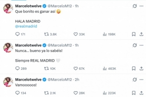 马塞洛社媒庆祝国家德比取胜:这样赢球太美妙,HALA MADRID